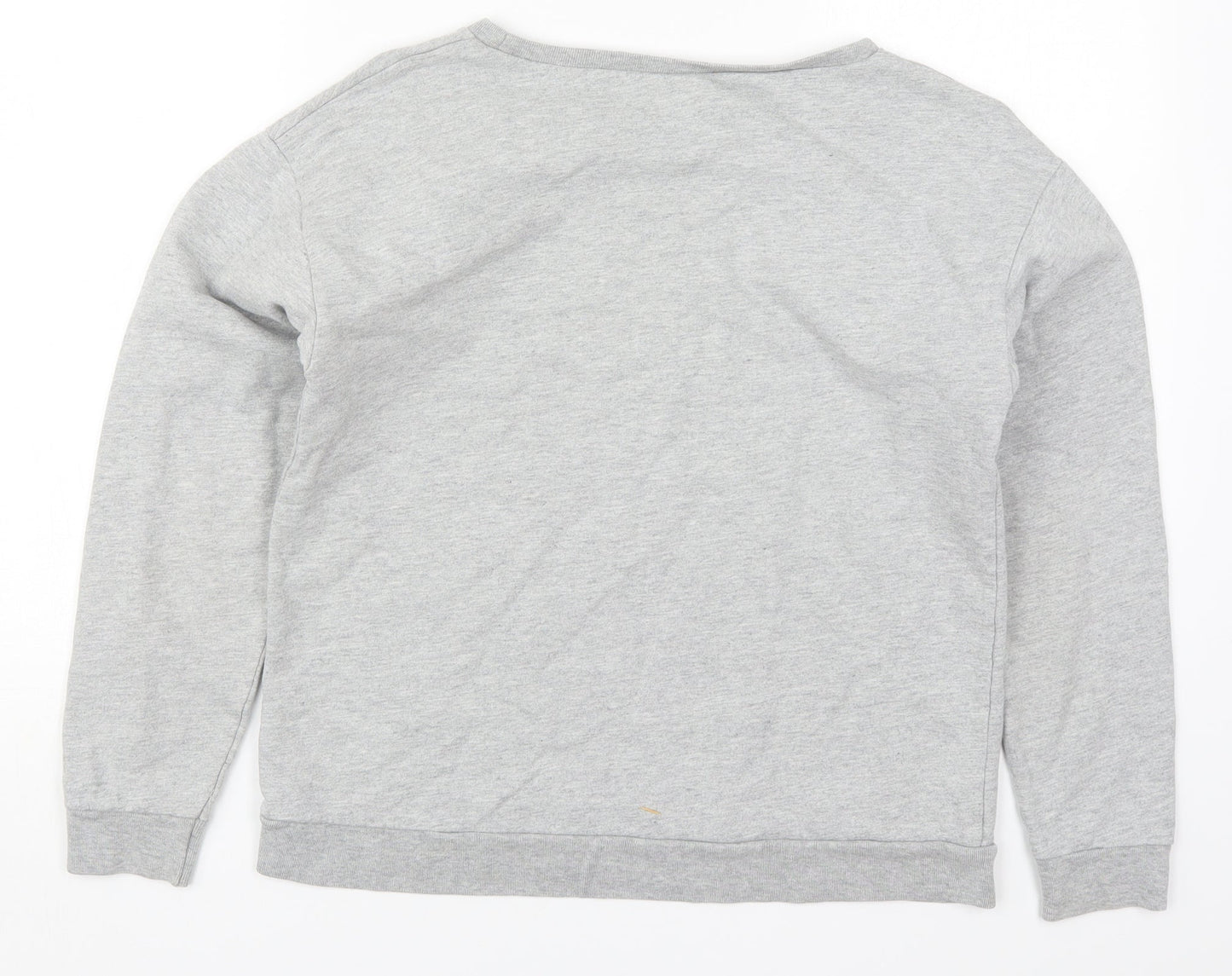 Topshop Womens Grey  Cotton Pullover Sweatshirt Size 8  Pullover