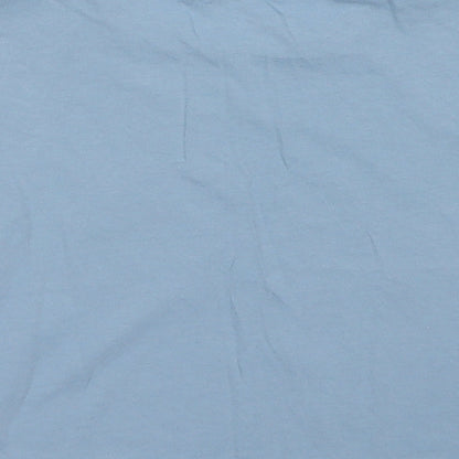 915 Generation Girls Blue  Cotton Cropped T-Shirt Size 10-11 Years Crew Neck