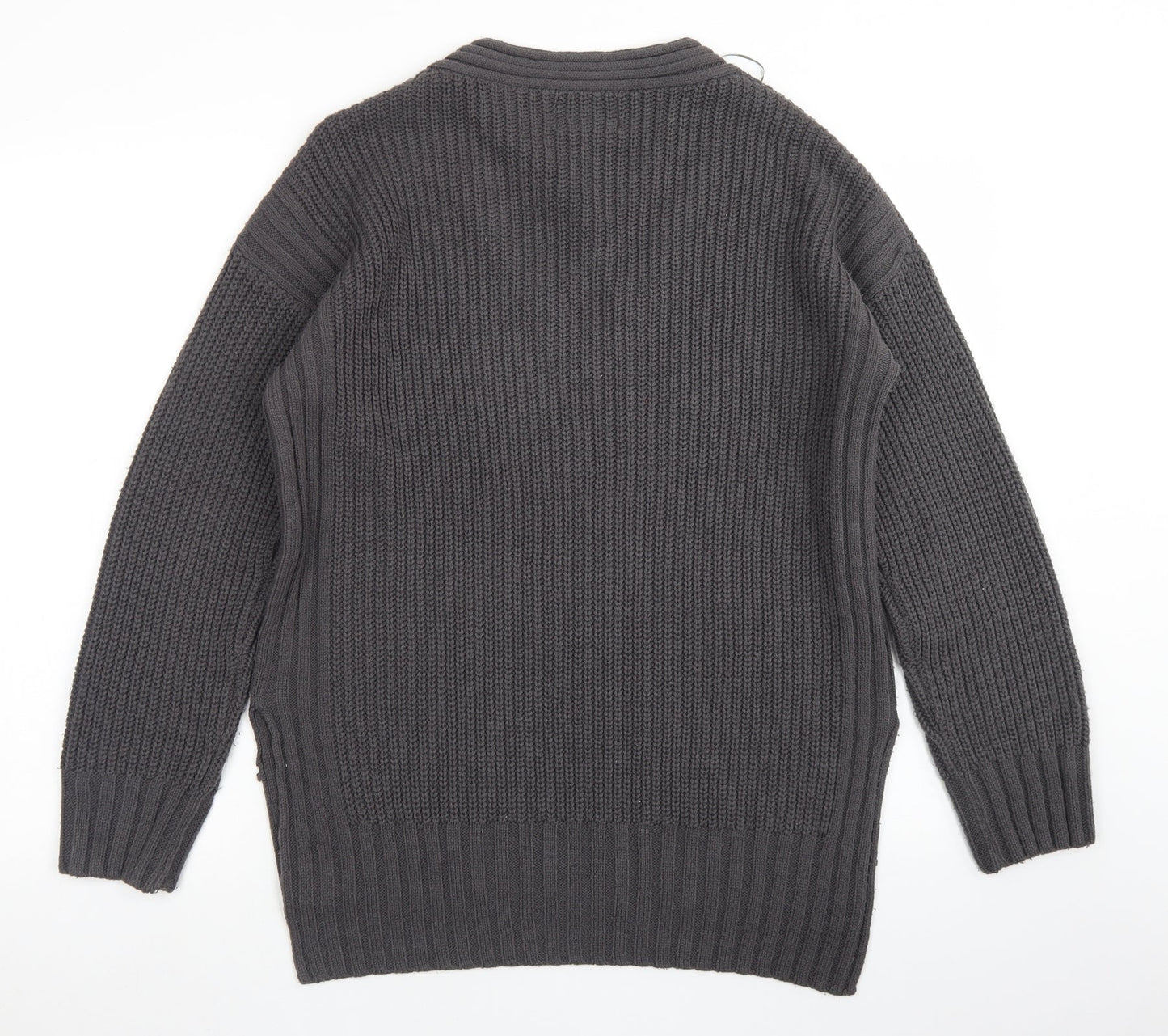 Womens UK Size M Papaya Grey Pullover Jumper