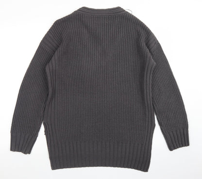 Womens UK Size M Papaya Grey Pullover Jumper