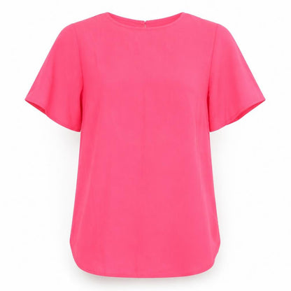 Womens UK Size 8 Studio Pink Basic Blouse