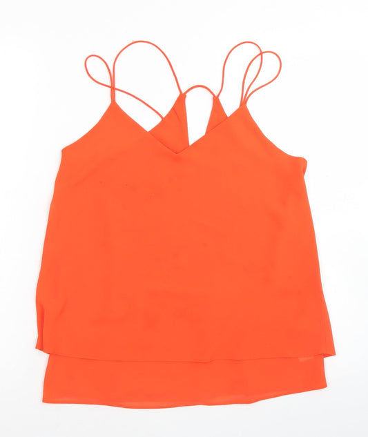 Womens UK Size 8 New Look Orange Camisole Blouse