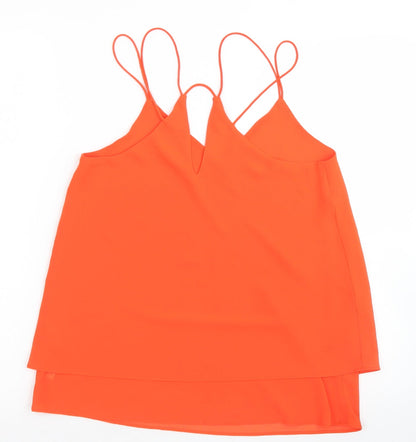 Womens UK Size 8 New Look Orange Camisole Blouse