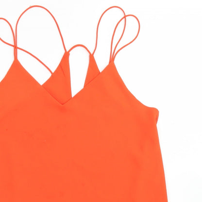 Womens UK Size 8 New Look Orange Camisole Blouse