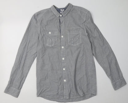 Mens UK Size M bellfields Blue  Button-Up Long Sleeve Casual Shirt