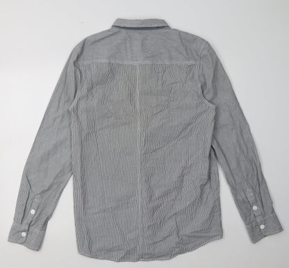 Mens UK Size M bellfields Blue  Button-Up Long Sleeve Casual Shirt