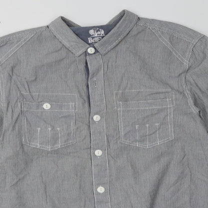 Mens UK Size M bellfields Blue  Button-Up Long Sleeve Casual Shirt
