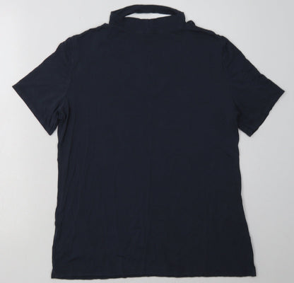 Womens UK Size 14 Dorothy Perkins Blue Basic T-Shirt