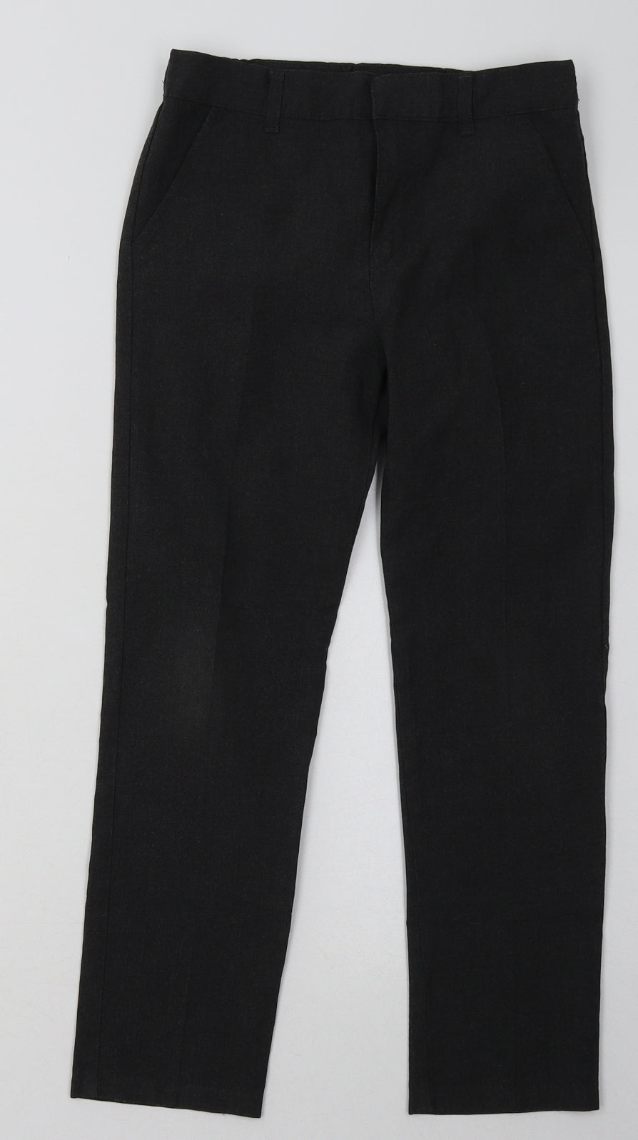F&F Boys Grey  Polyester Capri Trousers Size 8-9 Years  Regular Hook & Eye - School Wear