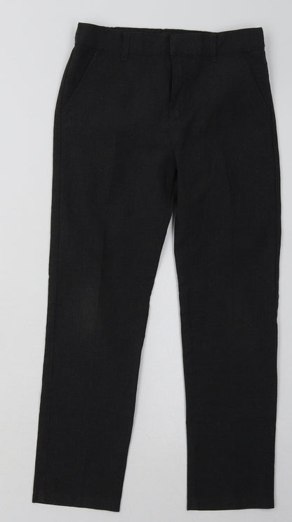 F&F Boys Grey  Polyester Capri Trousers Size 8-9 Years  Regular Hook & Eye - School Wear
