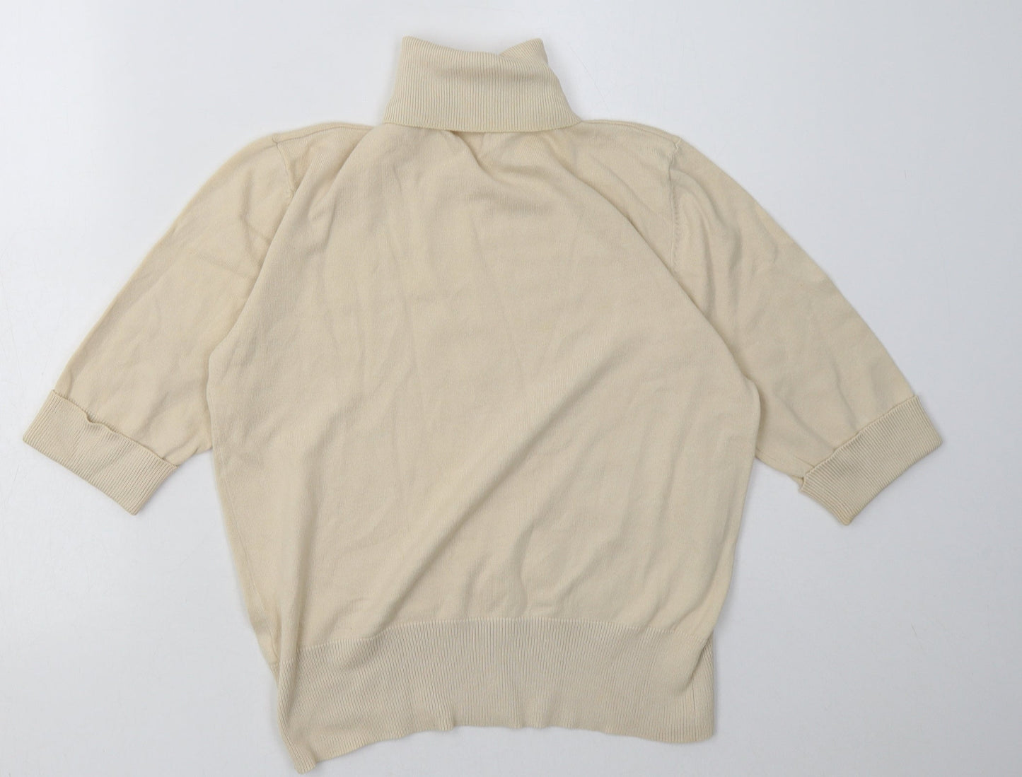 Berkertex Womens Beige  Cotton Pullover Sweatshirt Size 14  Pullover