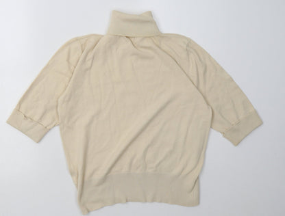 Berkertex Womens Beige  Cotton Pullover Sweatshirt Size 14  Pullover