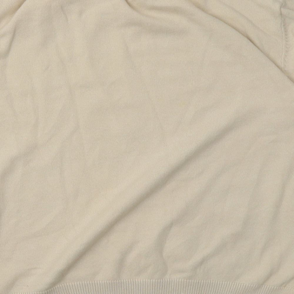 Berkertex Womens Beige  Cotton Pullover Sweatshirt Size 14  Pullover