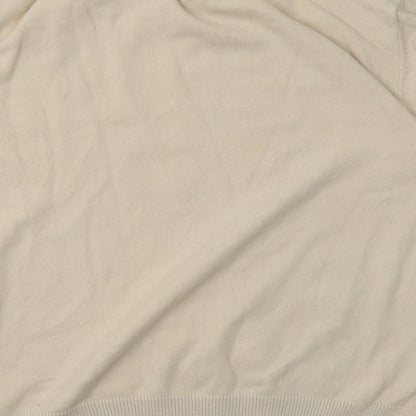 Berkertex Womens Beige  Cotton Pullover Sweatshirt Size 14  Pullover