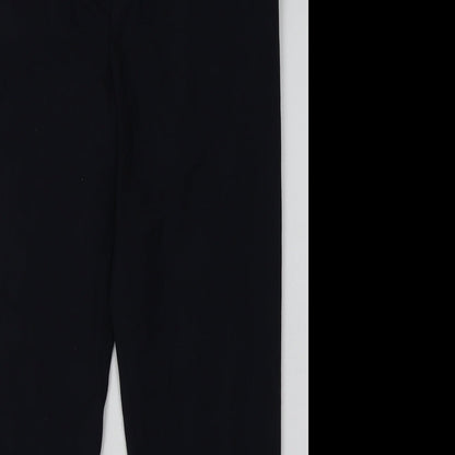 NEXT Womens Blue  Polyester Trousers  Size 10 L28 in Regular Hook & Eye