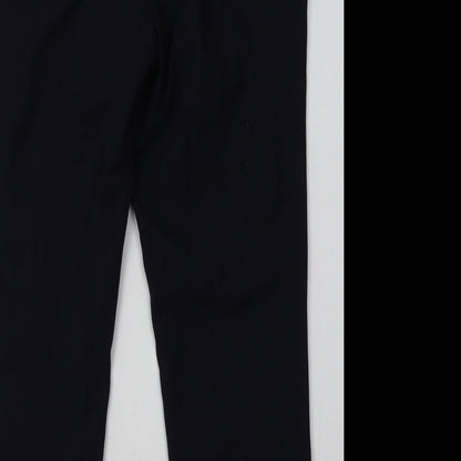 NEXT Womens Blue  Polyester Trousers  Size 10 L28 in Regular Hook & Eye