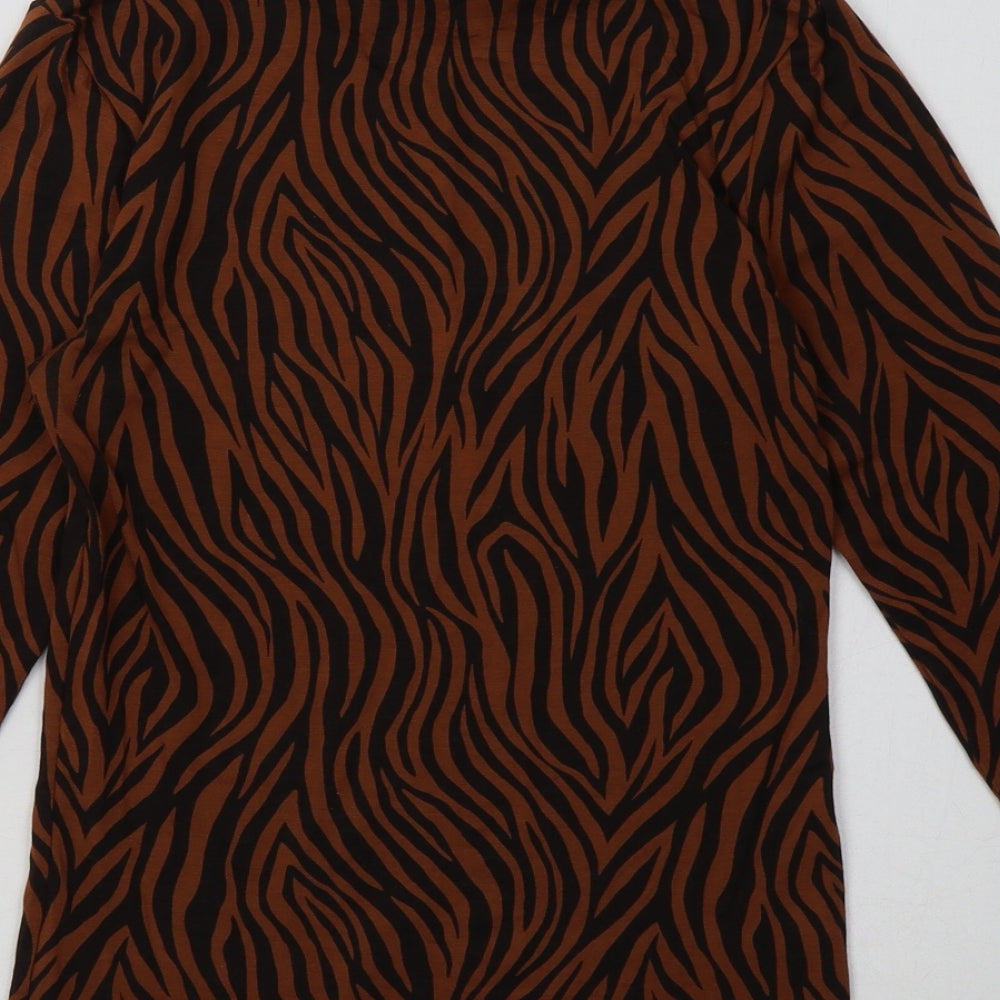 Womens UK Size 12 Marks and Spencer Brown Pullover Sweatshirt