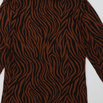 Womens UK Size 12 Marks and Spencer Brown Pullover Sweatshirt