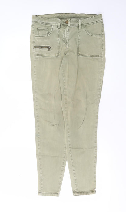 Womens UK Size 30 in Preworn Extra-Slim Fit Skinny Green Jeans