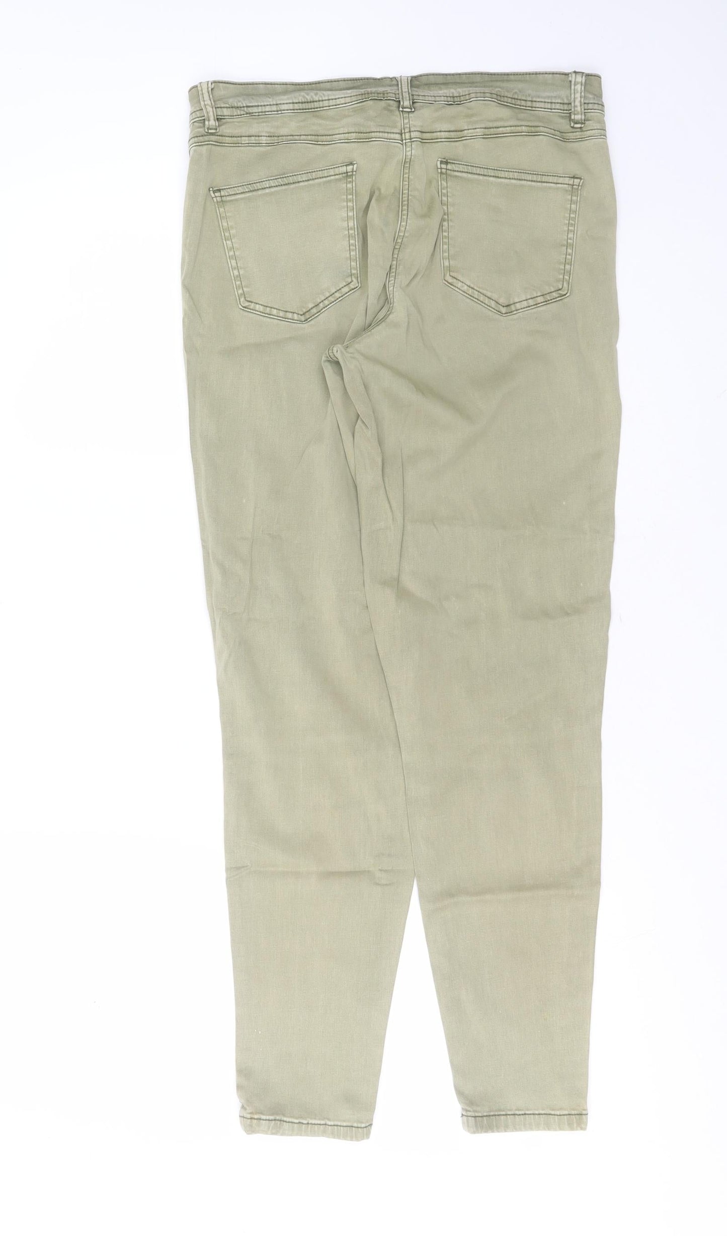 Womens UK Size 30 in Preworn Extra-Slim Fit Skinny Green Jeans