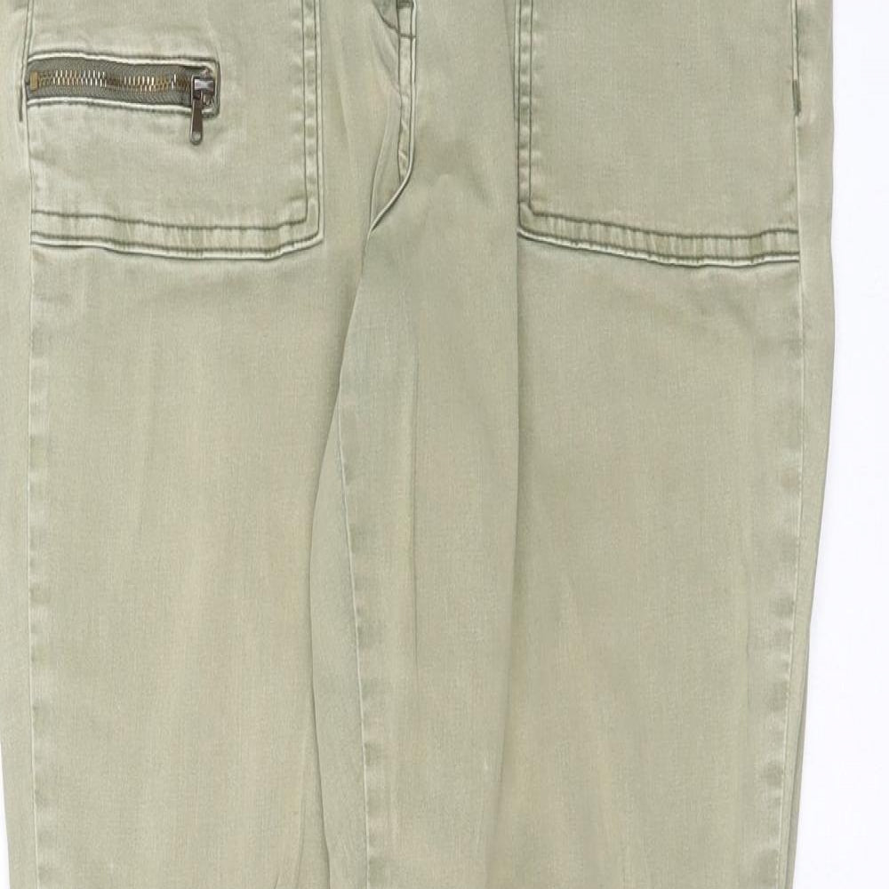 Womens UK Size 30 in Preworn Extra-Slim Fit Skinny Green Jeans