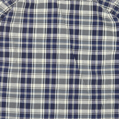 Mens UK Size M Island Republic Blue  Button-Up Long Sleeve Casual Shirt