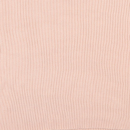 Nasty Gal Womens Pink Round Neck  Acrylic Pullover Jumper Size L