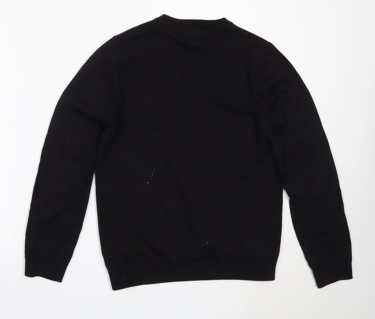 Topman Mens Blue V-Neck  Cotton Pullover Jumper Size S