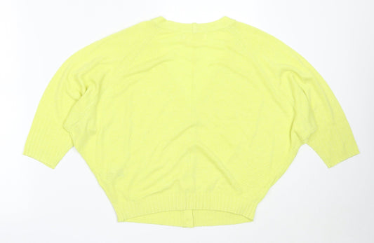 Womens UK Size M Per Una Green Cardigan Jumper