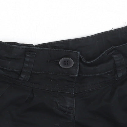 George Girls Black  Cotton Bermuda Shorts Size 4 Years  Regular