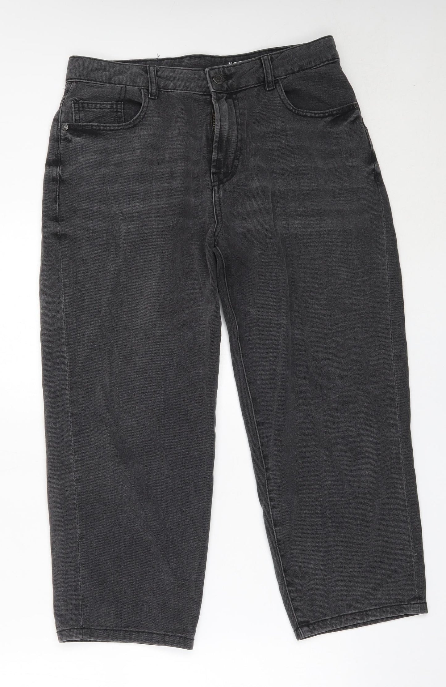 Noisy may Womens Black  Cotton Cropped Jeans Size 30 in L22.5 in Regular