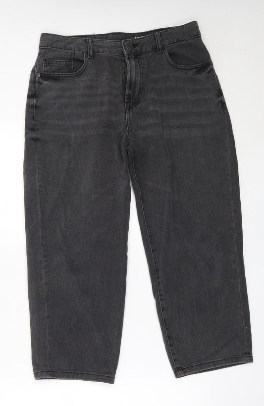 Noisy may Womens Black  Cotton Cropped Jeans Size 30 in L22.5 in Regular