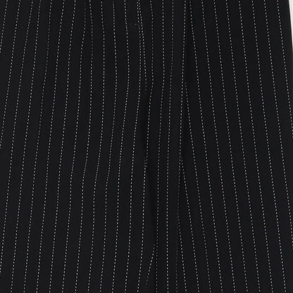 Womens UK Size 34 in H&M Regular Fit Capri Black Trousers