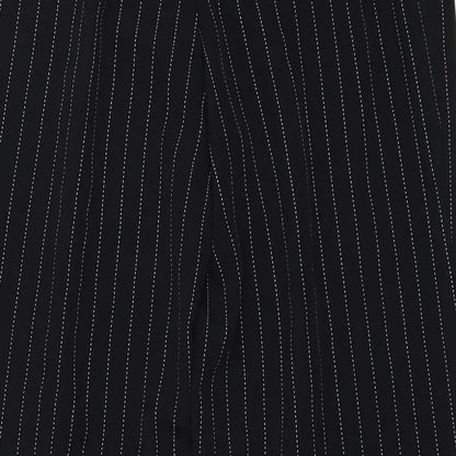 Womens UK Size 34 in H&M Regular Fit Capri Black Trousers
