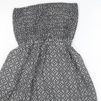 Atmosphere Womens Multicoloured Argyle/Diamond Cotton Fit & Flare  Size 10  Off the Shoulder