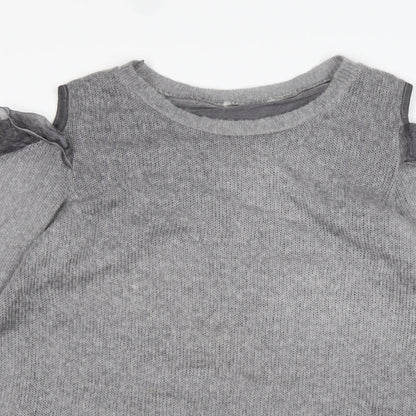 Womens UK Size XL Preworn Grey Pullover Jumper