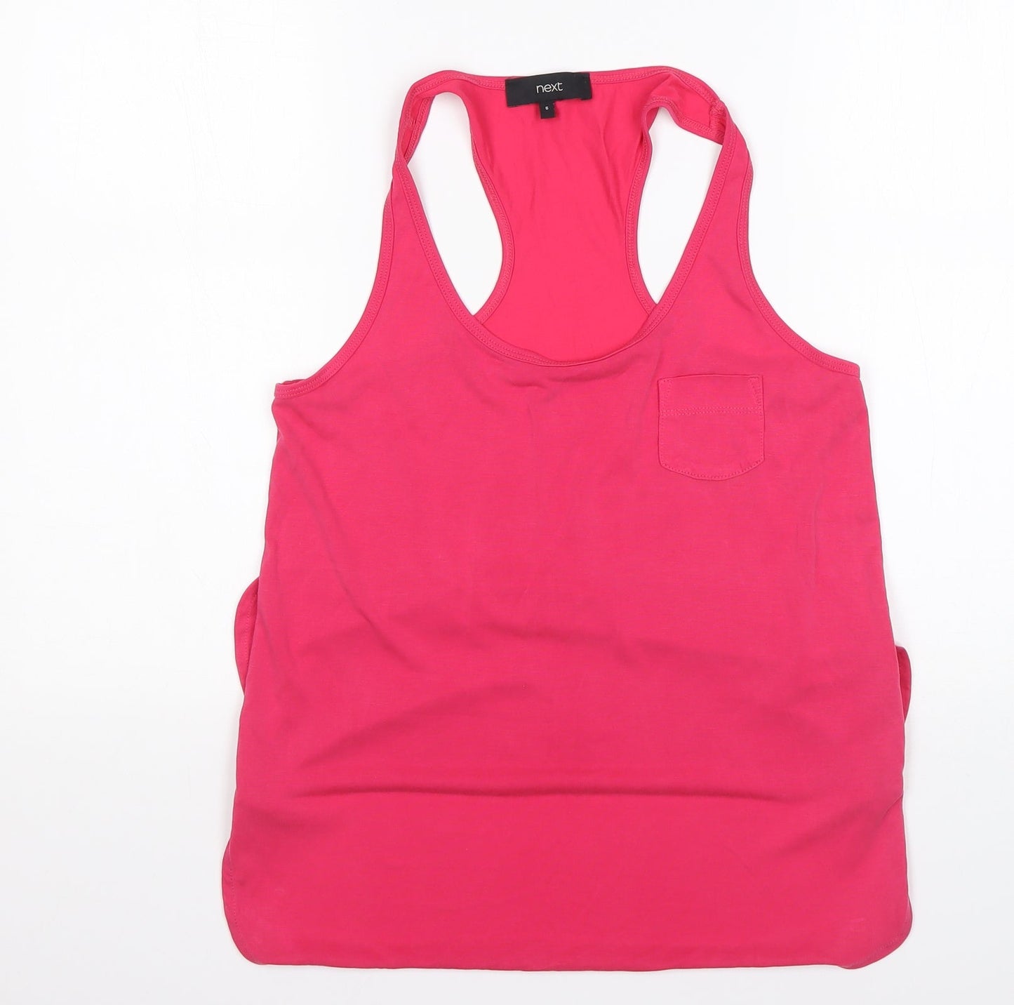 Womens UK Size 6 NEXT Pink Basic Tank
