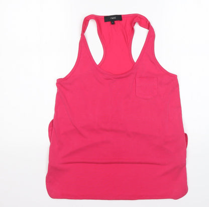 Womens UK Size 6 NEXT Pink Basic Tank