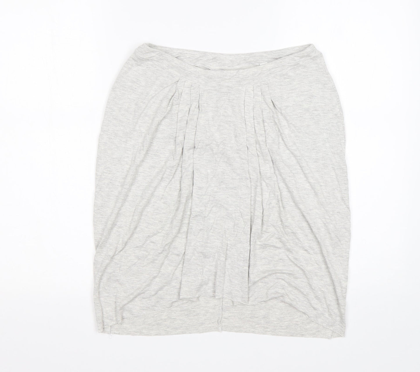 Bella Luxx Womens Grey  Rayon Mini Skirt Size M