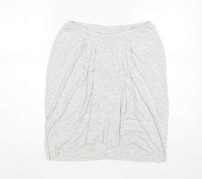 Bella Luxx Womens Grey  Rayon Mini Skirt Size M