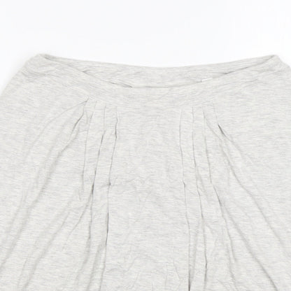 Bella Luxx Womens Grey  Rayon Mini Skirt Size M
