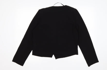 Atmosphere Womens Black  Polyester Jacket Blazer Size 12