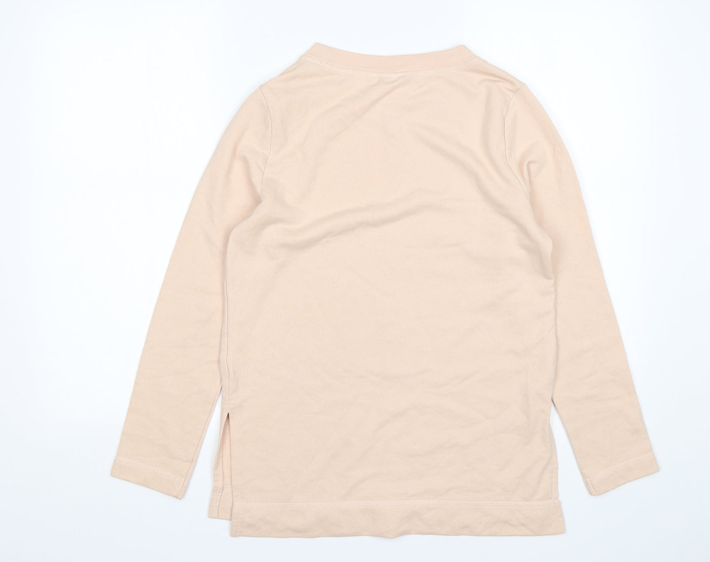 H&M Womens Pink  Cotton Pullover Sweatshirt Size S