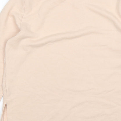 H&M Womens Pink  Cotton Pullover Sweatshirt Size S