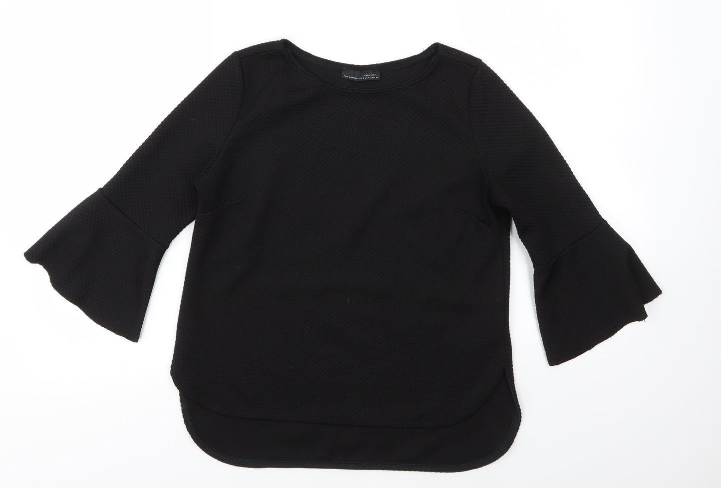 Womens UK Size S Zara Black Pullover Jumper