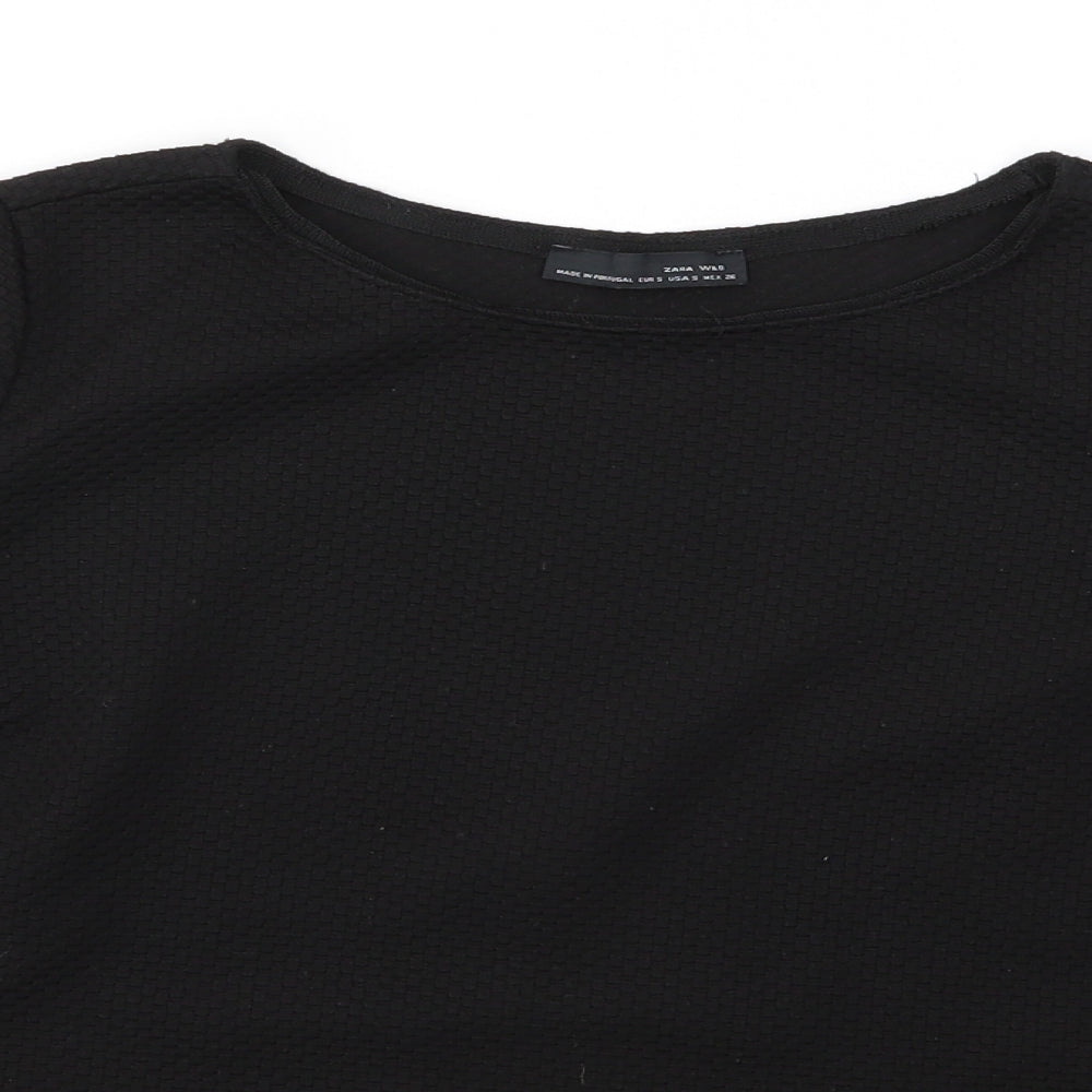 Womens UK Size S Zara Black Pullover Jumper