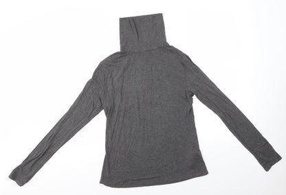 Womens UK Size 14 New Look Grey Basic Blouse