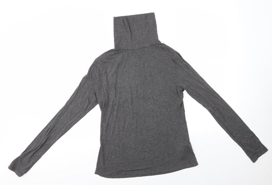 Womens UK Size 14 New Look Grey Basic Blouse