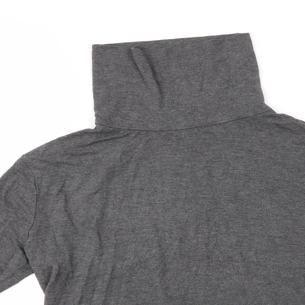 Womens UK Size 14 New Look Grey Basic Blouse