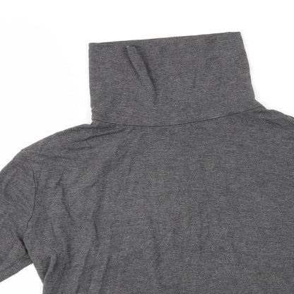 Womens UK Size 14 New Look Grey Basic Blouse